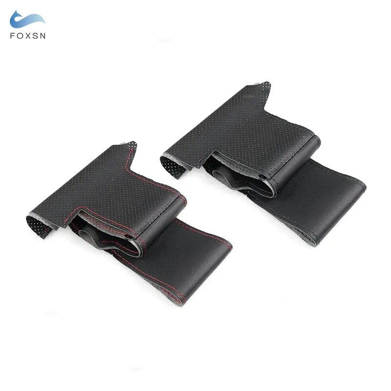 Для Opel Corsa C Combo C Vauxhall Holden Tigra 2005 2006 ручная оплетка автомобильного рулевого колеса Защитная отделка из перфорированной кожи