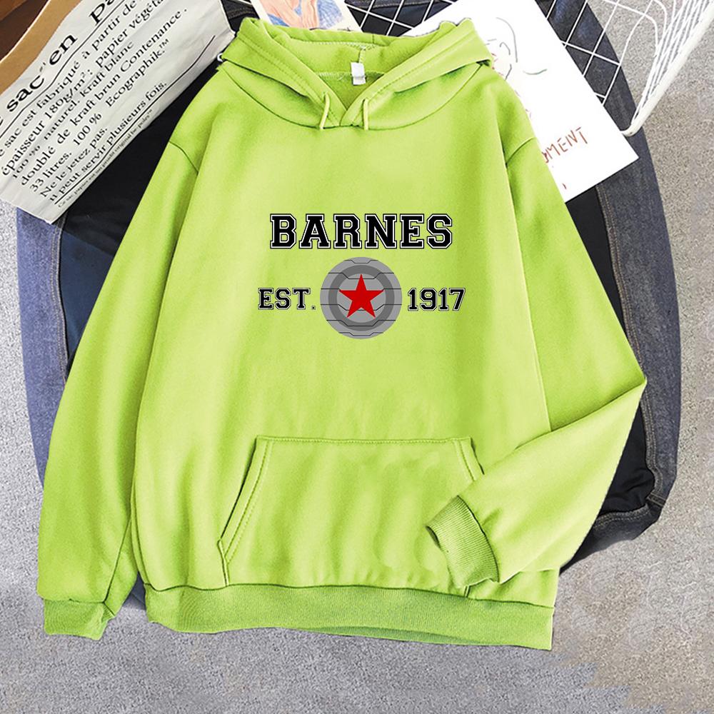 Hoodies Sweatshirts Vintage Winter Barnes 1917 Letter Print Hoody Women Kawaii Clothes Hip Hop Casual Unisex Streetwear Itself Tops