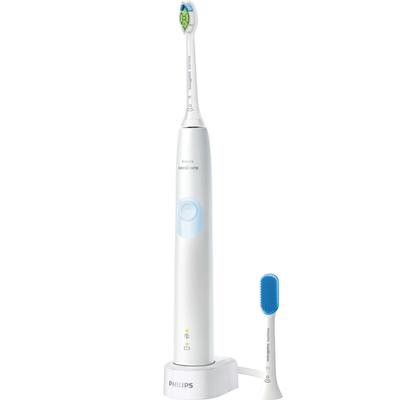 Электрическая зубная щетка Sonicare Protect Clean Brush Белый Светло-голубой (Белый плюс/Язычок в комплекте) HX6809/71