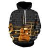 Musical Note 3d Printed Hoodie Men and Women Street Casual Cool Fashion Pullover