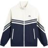 Li Ning Zipper Stand Collar Casual Simple Comfortable Versatile Striped Color Block Jacket Men Jacket AJDV201-1