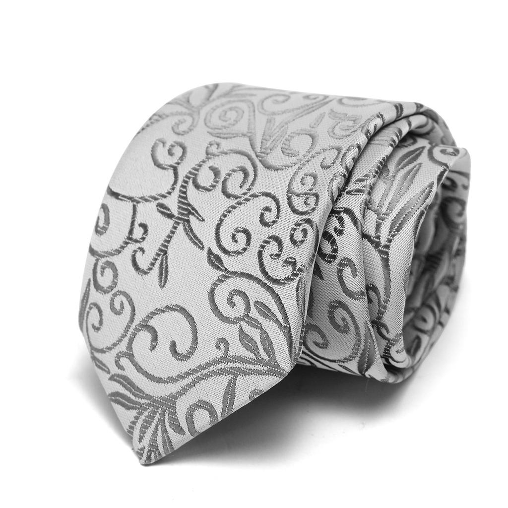Мужской деловой галстук 7,5 см, напечатанный вручную, профессиональный галстук для собеседования, полосатый, мужской, жаккардовый, полиэстер