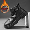 2024 New Men Ankle Boots Retro Motorcycle Boots 2024 Soft Outdoor Zip Walking Winter Shoes For Men Comfortable Shoes Botines 45
