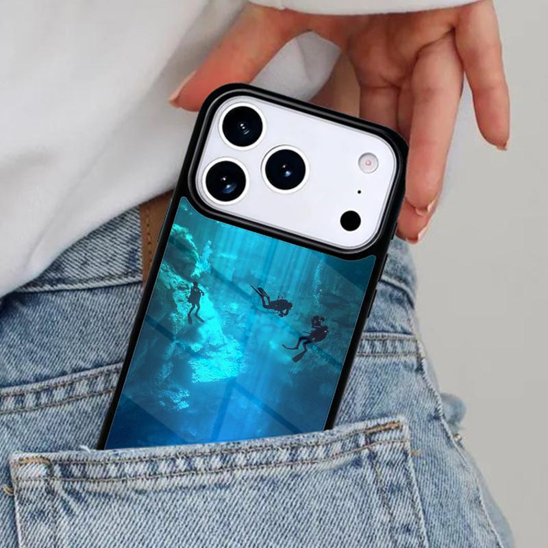 Водонепроницаемый чехол для телефона для дайвинга Scuba Diver для iPhone 17ProMax 12 13 14 15 16e 17 Pro Max Plus Air Cover