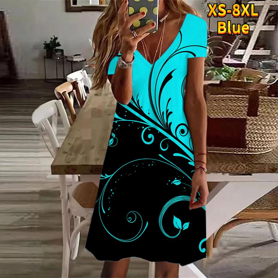 Летнее модное женское платье с V-образным вырезом и короткими рукавами, завитое платье с травой, сексуальное платье