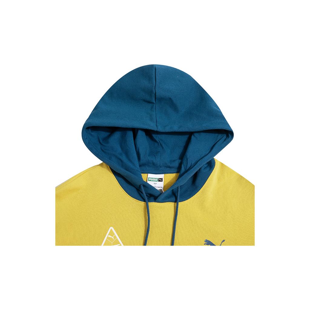 Puma Толстовка с капюшоном Team Badge для мужчин, желтая 677377-31