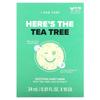 Here's the Tea Tree, успокаивающая тканевая маска, 10 тканевых масок, 24 мл (0,81 жидких унций) каждый