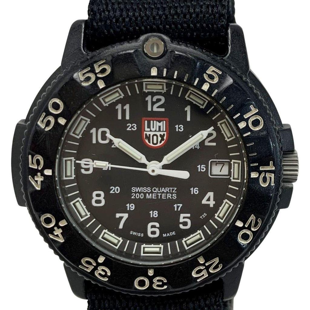 Б/у часы LUMINOX 3000-3900V3 Черные Кварцевые с футляром