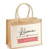 Sac De Plage - PLANETEE - Jute Avec Poche Liliane En Vacances - Coton - Multicolore - Grande Contenance