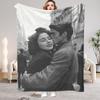 1 Piece of Customized DIY Personalized Photo Blanket for Lovers Flannel Blanket Products - Customized Warm Photos, Soft and Warm, S
