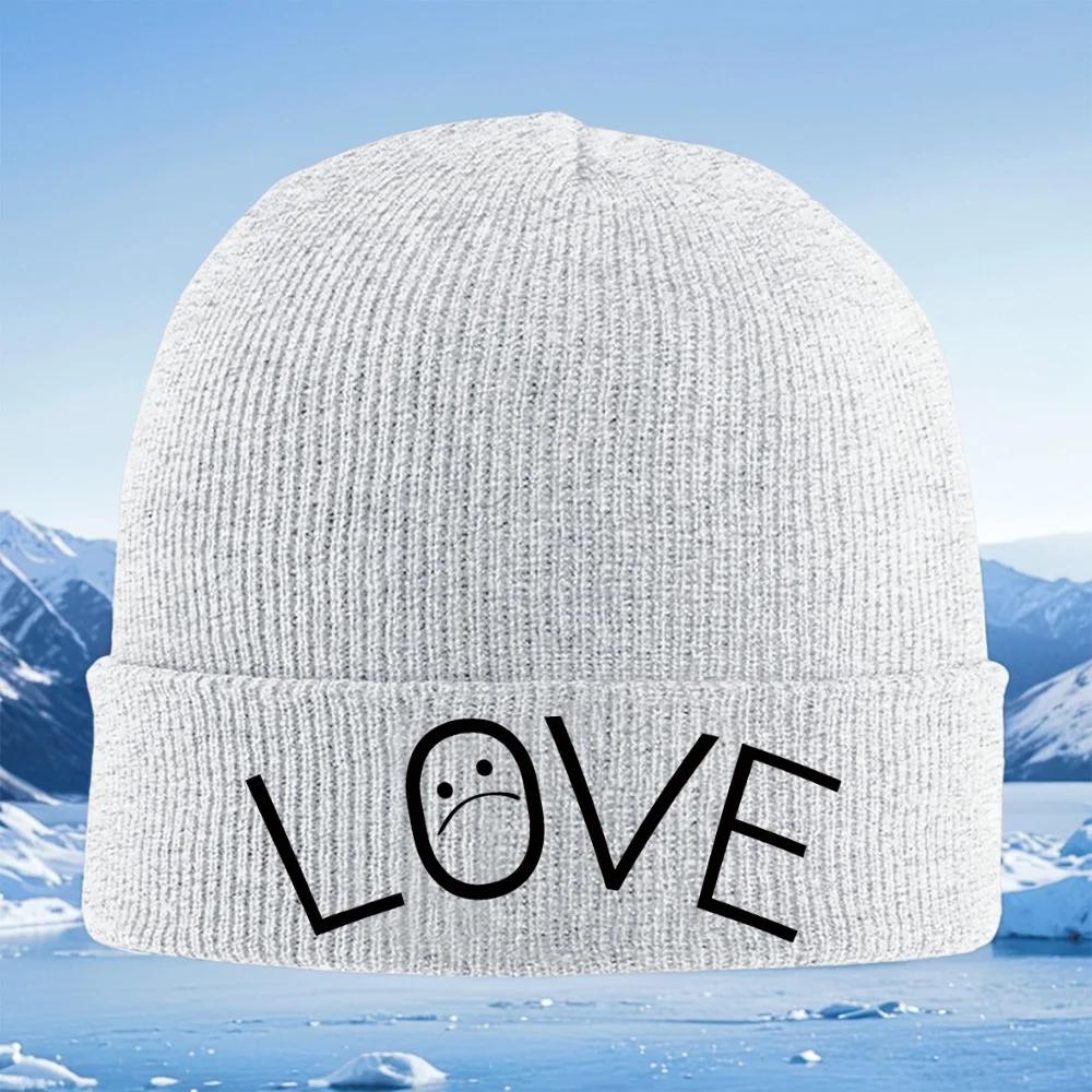 Silhouette shapes abstract dark background Knitted Hat Unisex Women Unisex Beanie Pullover Cap Winter Thermal Warm Christmas Outdoo