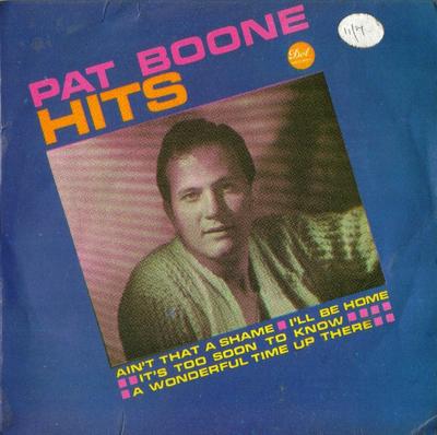 7-дюймовая пластинка ПЭТ БУН - Pat Boone Hits DEP20001 Dot Records 1965 UK Поп Б/у