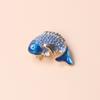 Модный и изысканный высококачественный корсаж Koi Rhinestone Brooch Pin Coat Suit Carp
