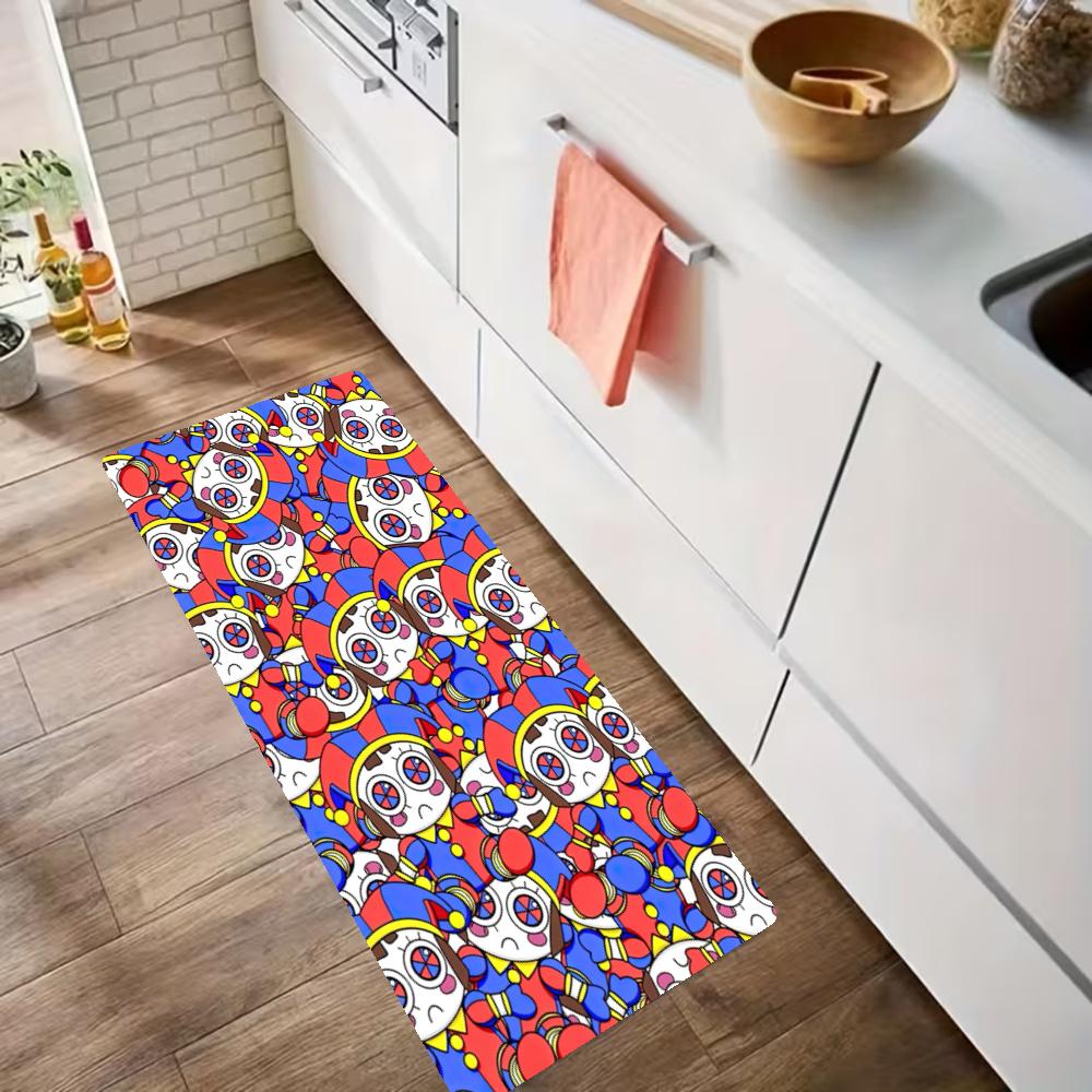 Digital Circus Nonslip Kitchen Mat Floor Carpet Rug For Indoors Outdoors Home Decor Room Supplies Spring Decor