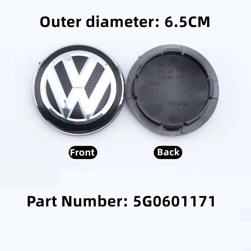 For VW 56/60/65/70/76mm 4PCS Car Wheel Hub Cap Badge TFBC-Y207 for VW Jetta MK5 Golf Passat Santana Beetle CC Wheel Center Caps