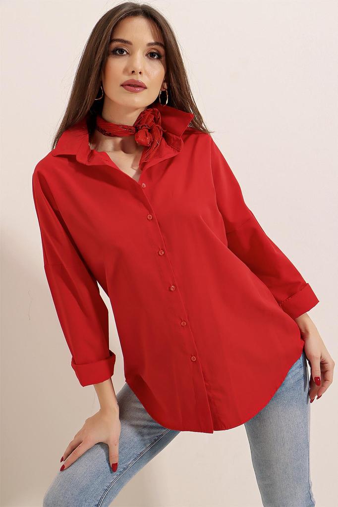 Oversize Long Basic Shirt