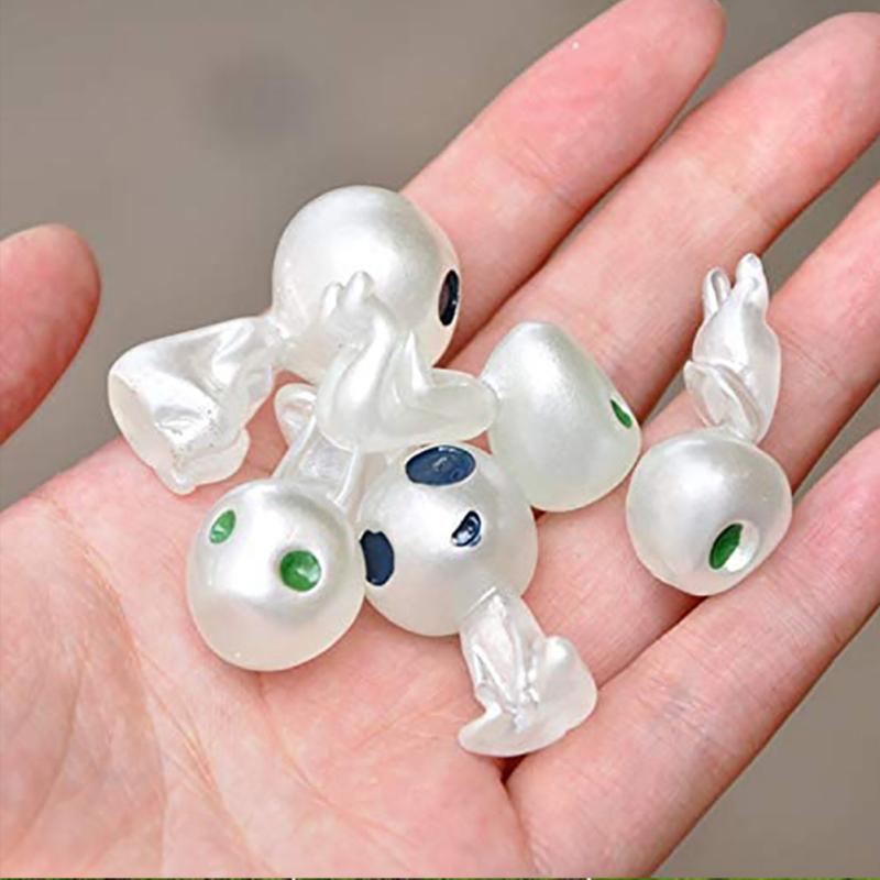 10 светящихся инопланетных орнаментов на Хэллоуин, светящихся в темноте поделок из смолы для микроландшафтного украшения сада