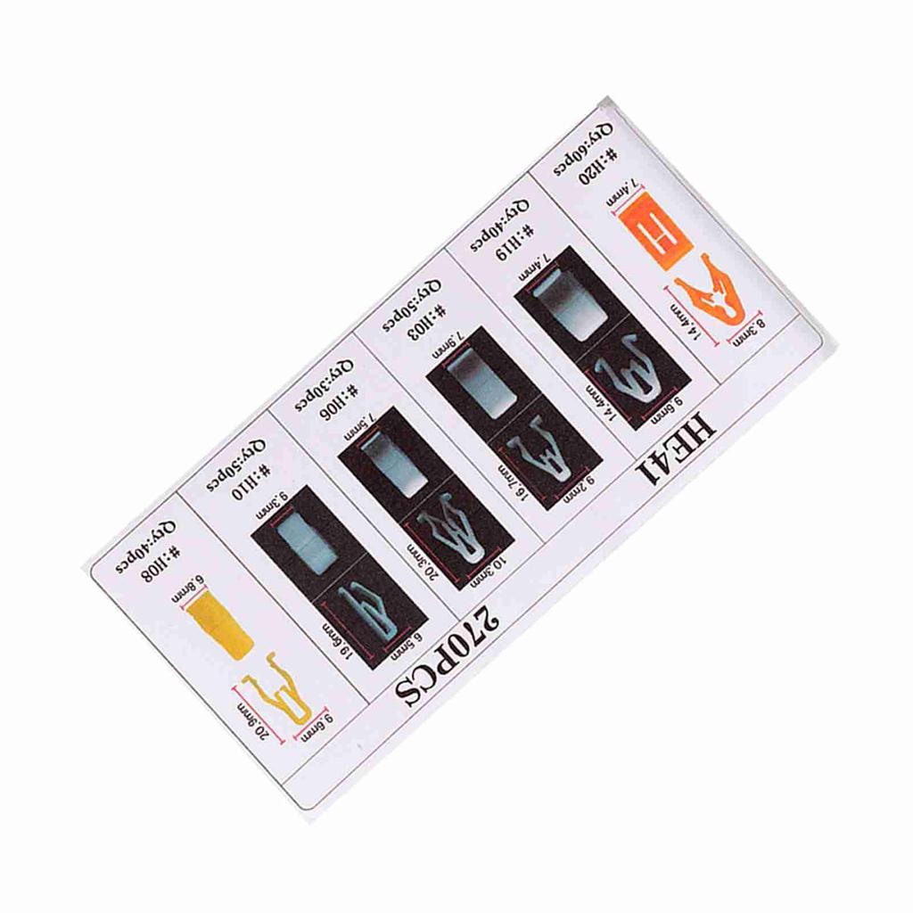 Универсальный набор крепежных клипс для панелей приборной панели автомобиля, 270 шт. Разнообразный набор креплений для отделки, прочный и практичный, простая установка