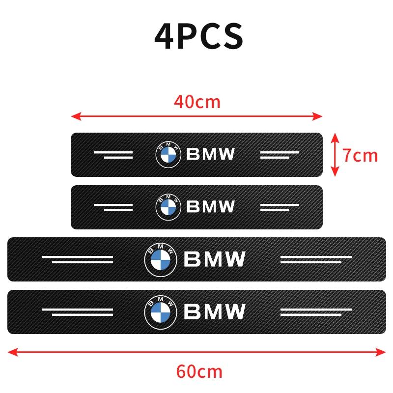 4 шт. Наклейки на пороги автомобиля из углеродного волокна Для BMW M M3 M5 F10 F30 F20 E28 E30 E34 E36 E39 E46 E91 Performance X1 X2 X5