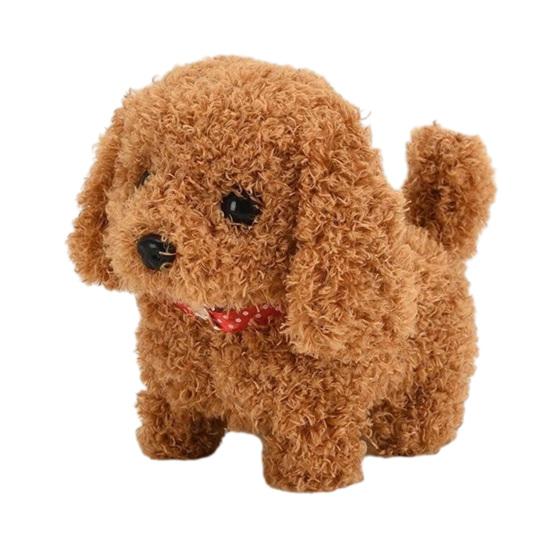 Детская электрическая лающая кивающая виляющая хвостом ходячая плюшевая игрушка-собачка интерактивный щенок плюшевый малыши симуляция животного