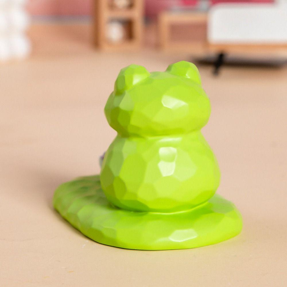 Ручной работы держатель для телефона в виде лотоса смоляные настольные украшения в виде животных милая фигурка лягушки декор для домашних животных