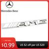 Car Sticker New 2026 For Benz AMG 2025 New 3D Alloy Logo AMG Emblem Letters Car Trunk Badge For Mercedes Benz W204 W205 W176 W17