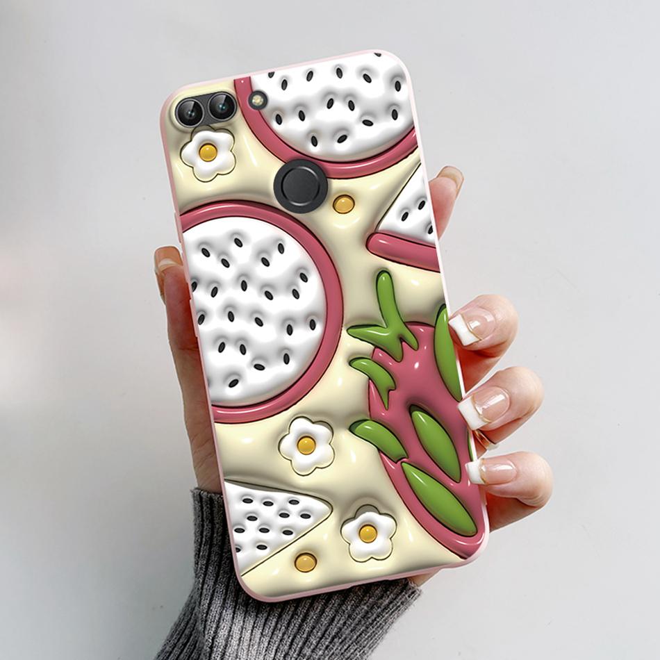 Для Huawei P Smart 2018 Чехол Милый Кот Медведь Мультяшная Лягушка Мягкая Обложка Для Huawei P Smart FIG-LX1 5.65 дюйма Чехол Coque Fundas Shell