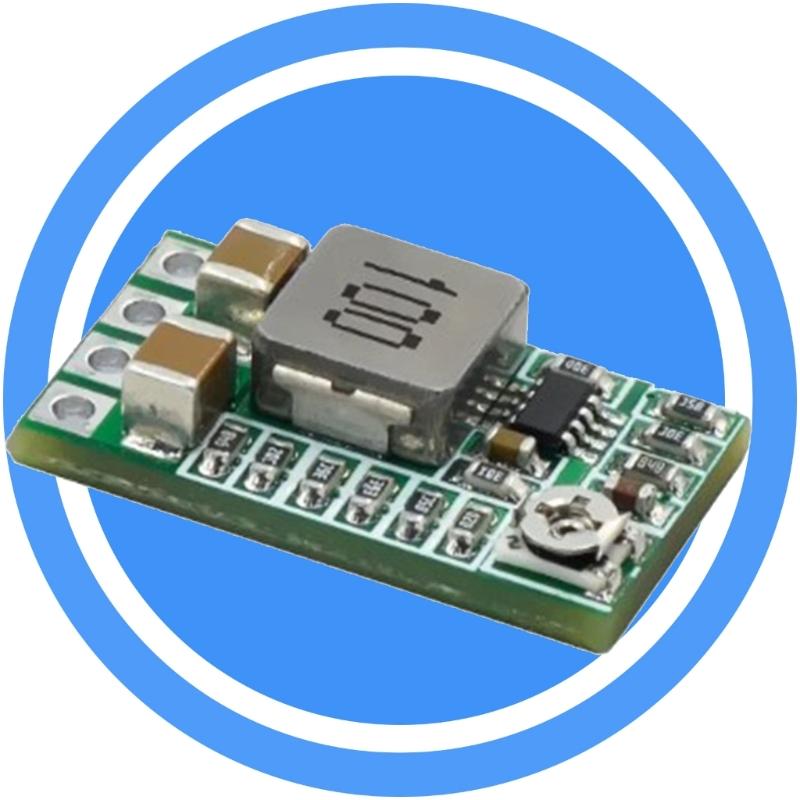 Mini DCVoltage Regulator Module 4.5-24V Input to 5V 3A Output Voltages BuckConverters Board with Adjustable Setting