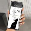 Черный жесткий чехол для телефона Tokyo Aevengers Black Anime для Samsung Galaxy Z Flip 7 6 5 4 3 Черный ZFlip7 ZFlip6 Flip5 Flip4 Flip3 5G Prin
