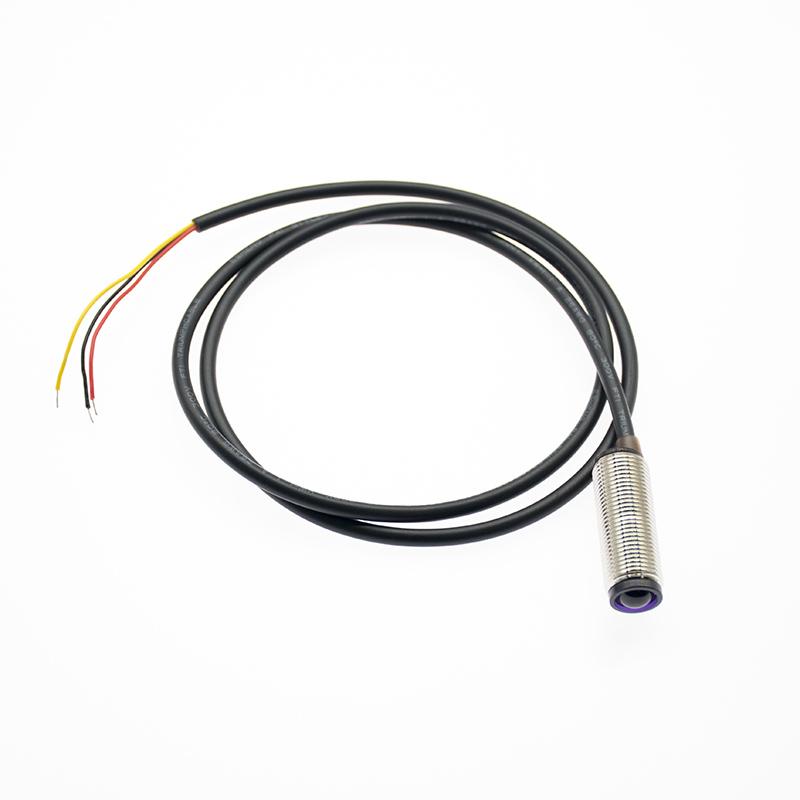 M12 Infrared Sensor Diffuse Reflection Photoelectric Switch NPN Normally Open 5V 3M Distance Adjustable