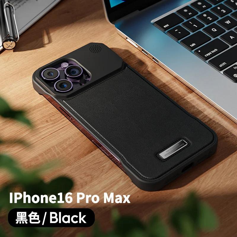 Магнитный чехол для ароматерапии из ПУ-кожи для iPhone 17 Air 11 12 13 14 15 16 Pro Max Plus Mini, чехол без рамки с поддержкой беспроводной зарядки