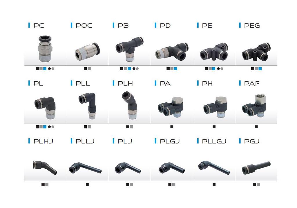 PISCO Japan Three-Way Manifold Connector PB4-01M PB4-M5M Mini Original