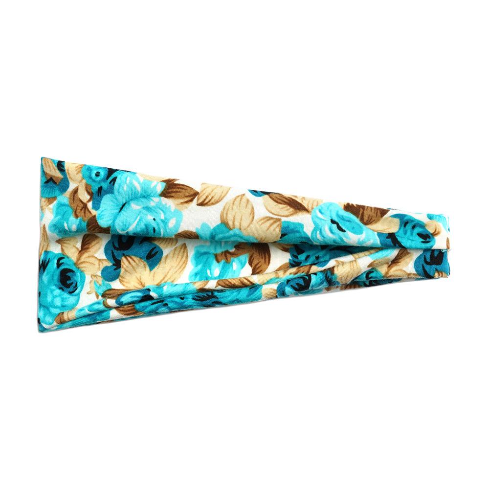 Цветочная маленькая цветочная женская спортивная повязка на голову повязка для йоги впитывающий пот пояс антиперспирант широкополый головной убор