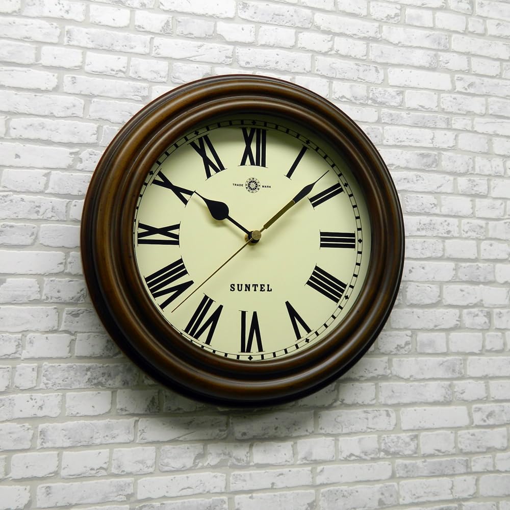 Santell Ретро радиоуправляемые часы, сделанные в Японии (Римские буквы) Античный коричневый DQL729R-AN