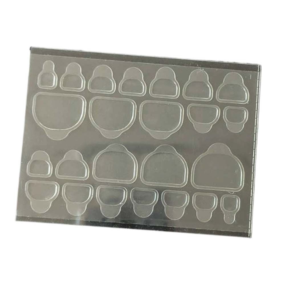 Женские Ногти на Ногах Нейл-Арт Прозрачные для Накладных Ногтей Наклейки для Искусственных Ногтей Накладные Кончики Ногтей Ногти на Ногах Желейная Лента Двусторонние Ленты