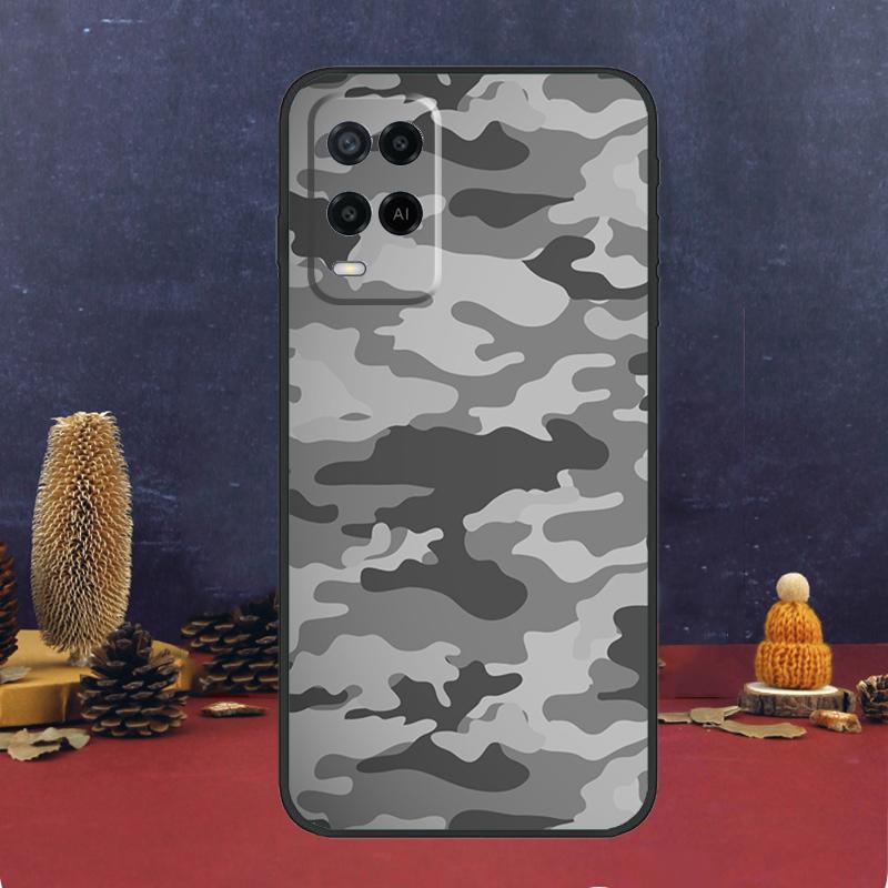 Military Army Camouflage For OPPO A58 A78 A98 A15 A16 A17 A76 A96 A77 A52 A72 A5 A9 A79 A94 A74 A57S A53S A54S Case