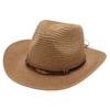 Summer Straw Cowgirl Hat Wide Brim Sunscreen Visor Cap Retro Western Cowboy Hats  Outdoor