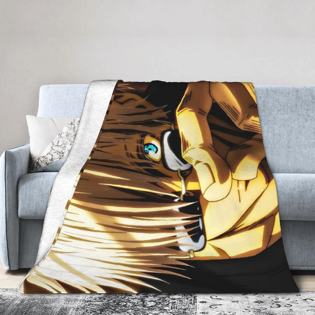 Super Soft BlanketKids Travel Gojo Satoru Jujutsu Kaisen Throw Blanket Flannel Bedspread For Couch Chair Sofa Bed Cover