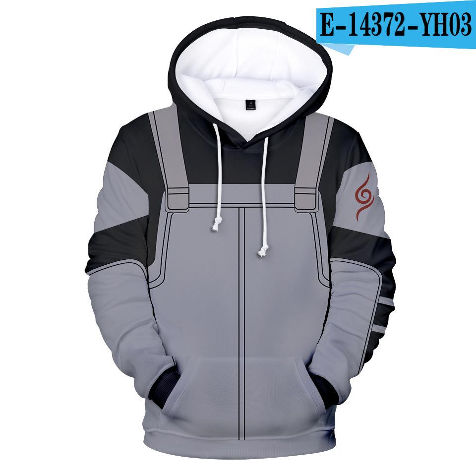 Новый костюм персонажа Наруто с 3D-цифровым цветным принтом, толстовка с капюшоном для спорта и отдыха, толстовка с капюшоном для мужчин и женщин