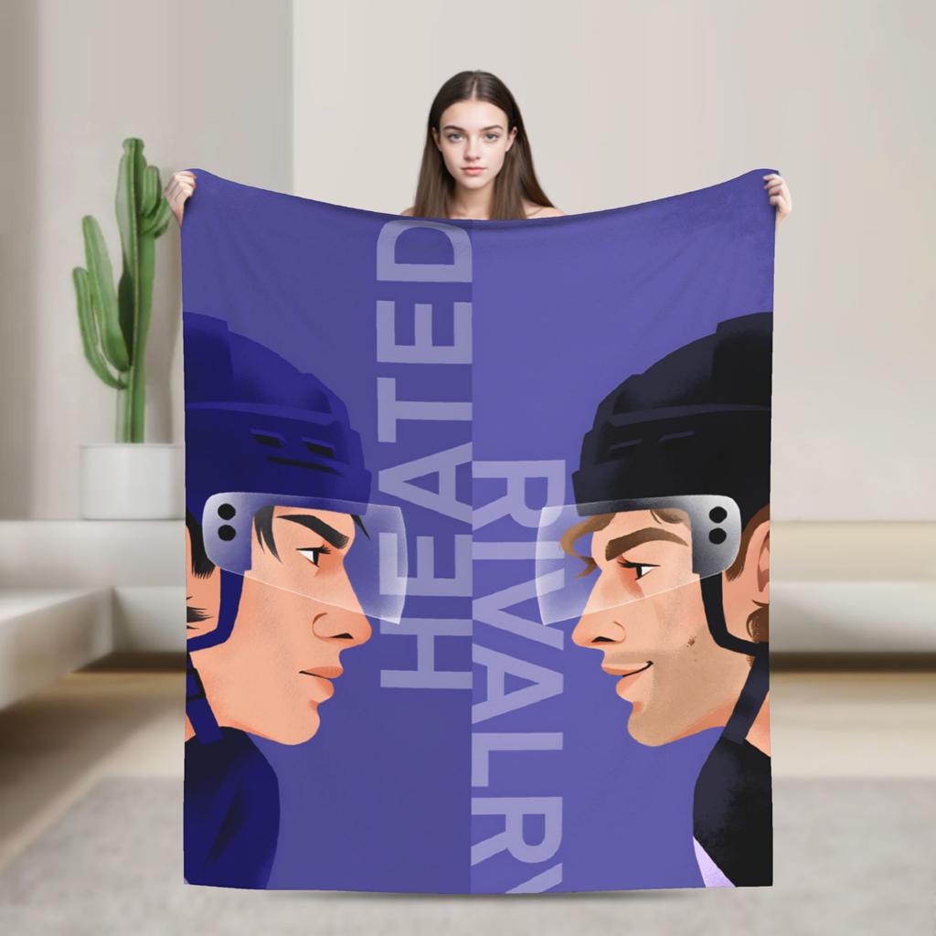 Heated Rivalry Flannel Blankets Warm Soft Throw Blanket for Living Room Travel Street Trend Bedspread Sofa Bed Cover