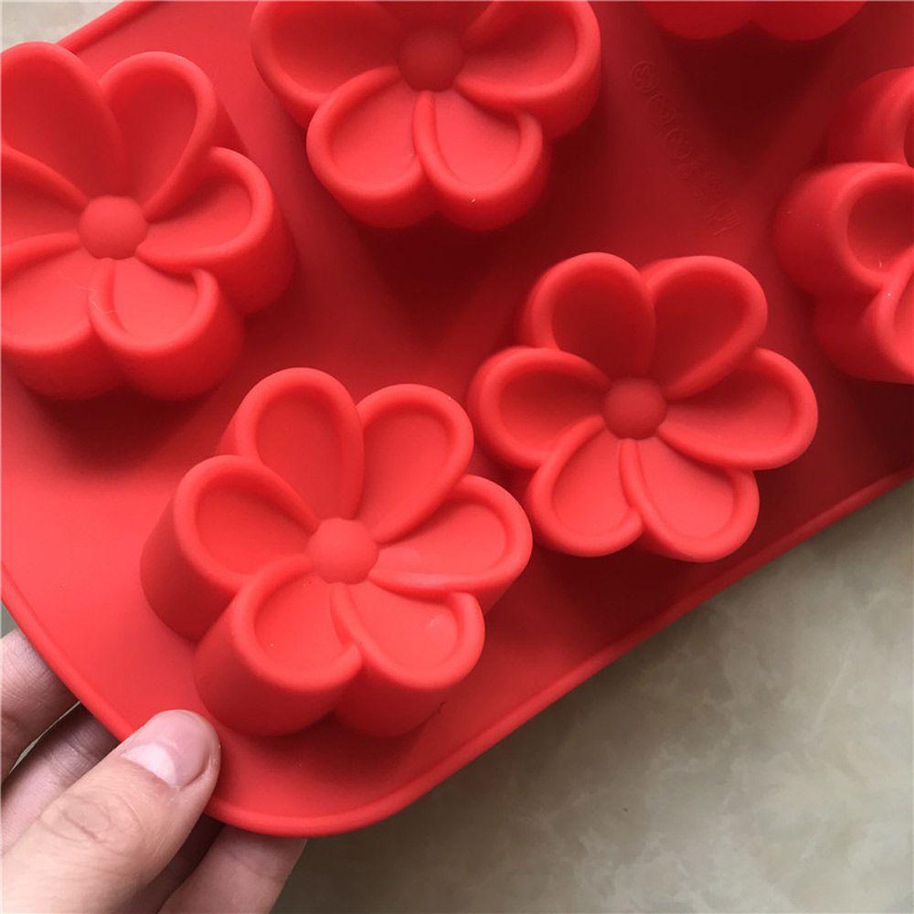 Baby Feet Shaped 6 Cavities 3D Cake Mould Pudding Candy Mold Soaps Supplies Silicone Soap Mold