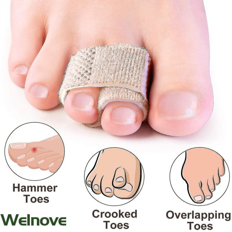 6-pack Of Hammer Toe Straighteners For Straightening Hammer Toes, Broken Toes, Crooked Toes And Overlapping Toes A