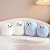 Furry Plush Seal Plush Toy Stuffed Down Cotton Fat Round Animal Sea Lion Doll Sleep Pillow Cushion Gifts