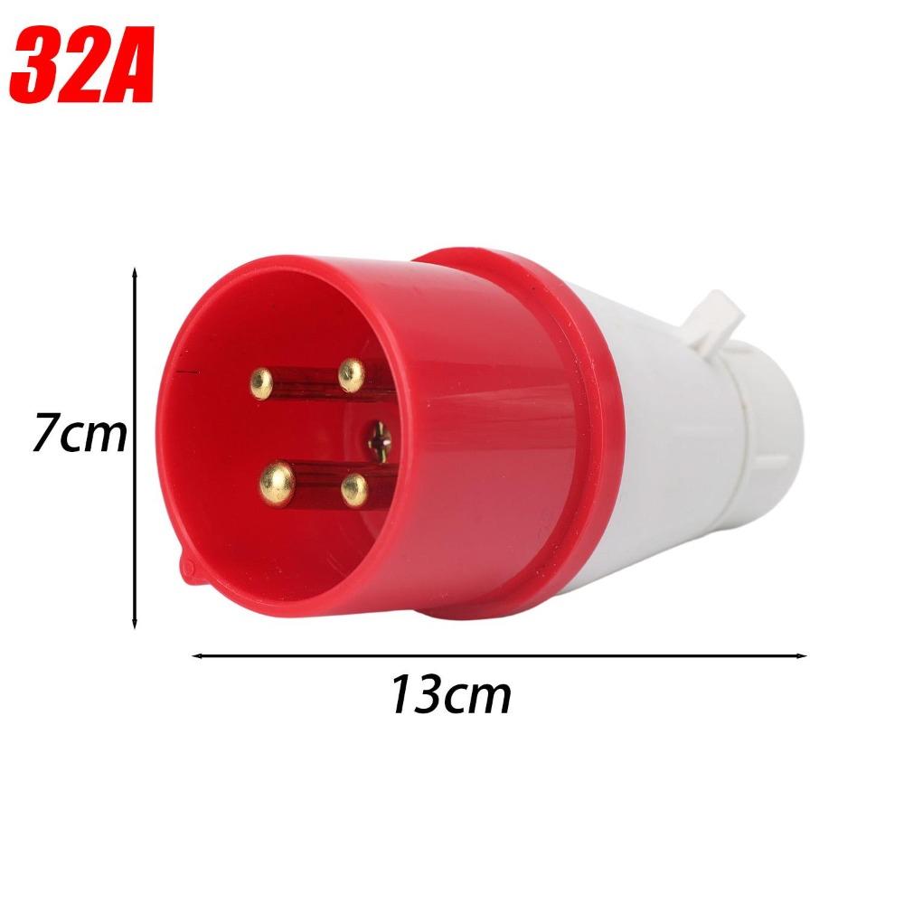 3PIN 4PIN Industrial Socket IP44 Rated Waterproof Connector Electrical Connection
