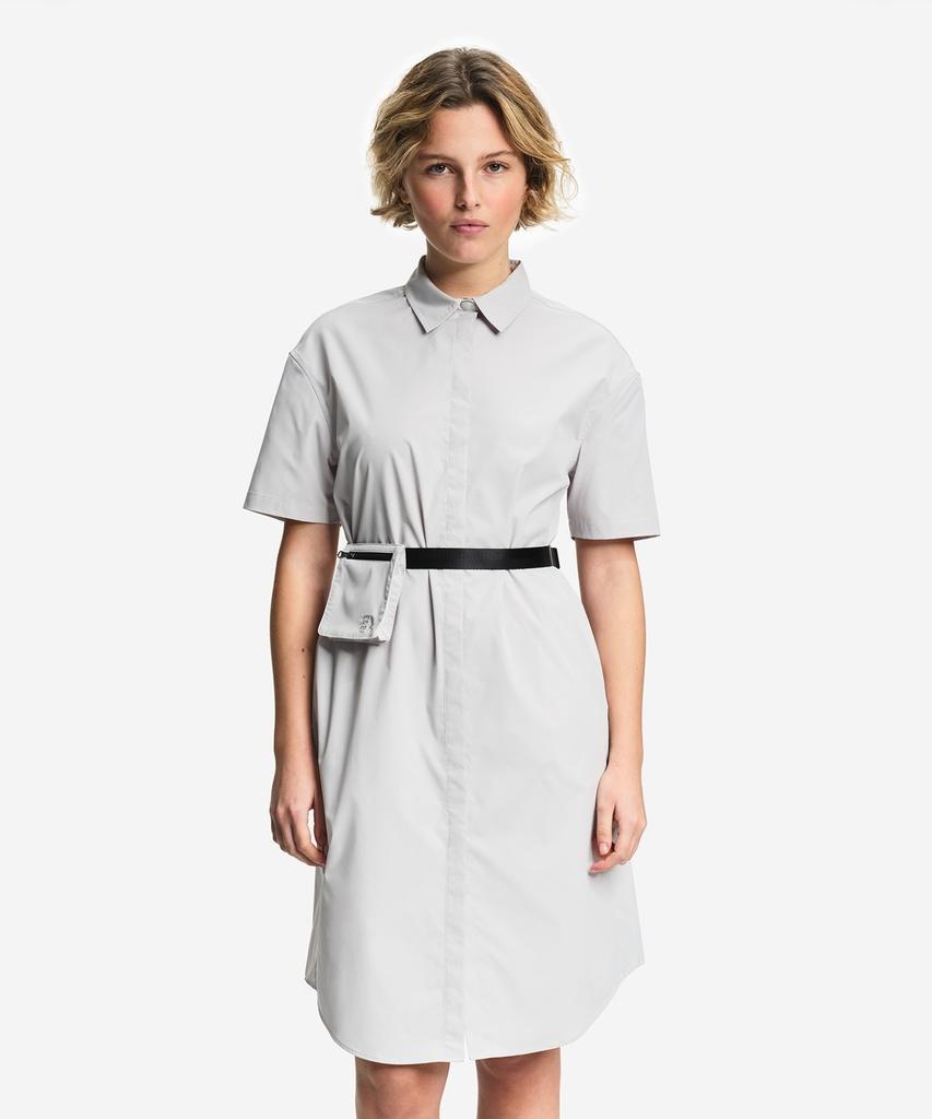 Aigle Women'S Solotex Belted Short Sleeve Shirt Dress Aas26Wshi006Gvi