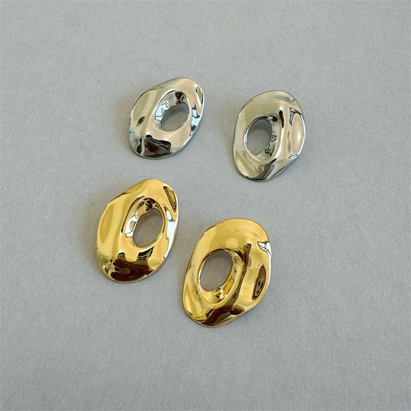 Необычные плиссированные серьги-пусеты, преувеличенные серьги, модные серьги с чувством дизайна