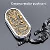 Декомпрессионная магнитная push-карта, механический слайдер, кликер, толкающая пластина, монета, EDC, игрушка для снятия стресса, фиджет, антистресс