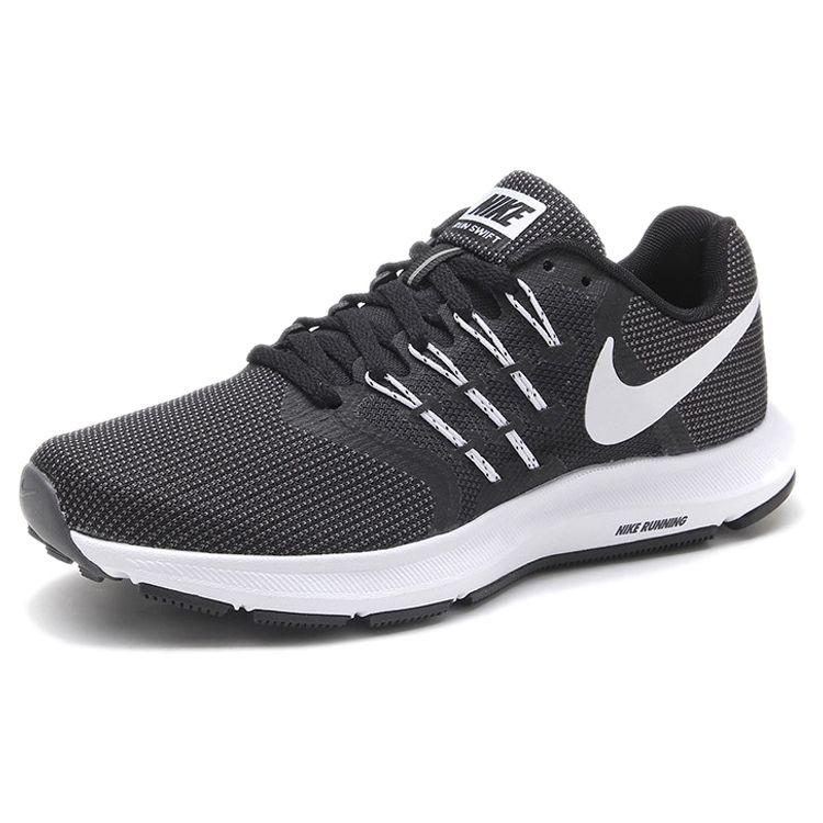 Nike Кроссовки женские Run Swift 1 повседневные удобные тканевые амортизирующие нескользящие с низким верхом для тренировок и бега серые черные 909006-001
