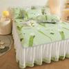 3 шт. сезонная универсальная стеганая юбка-кровать прозрачная марлевая юбка противоскользящее покрывало утолщенный матрас защитное постельное белье