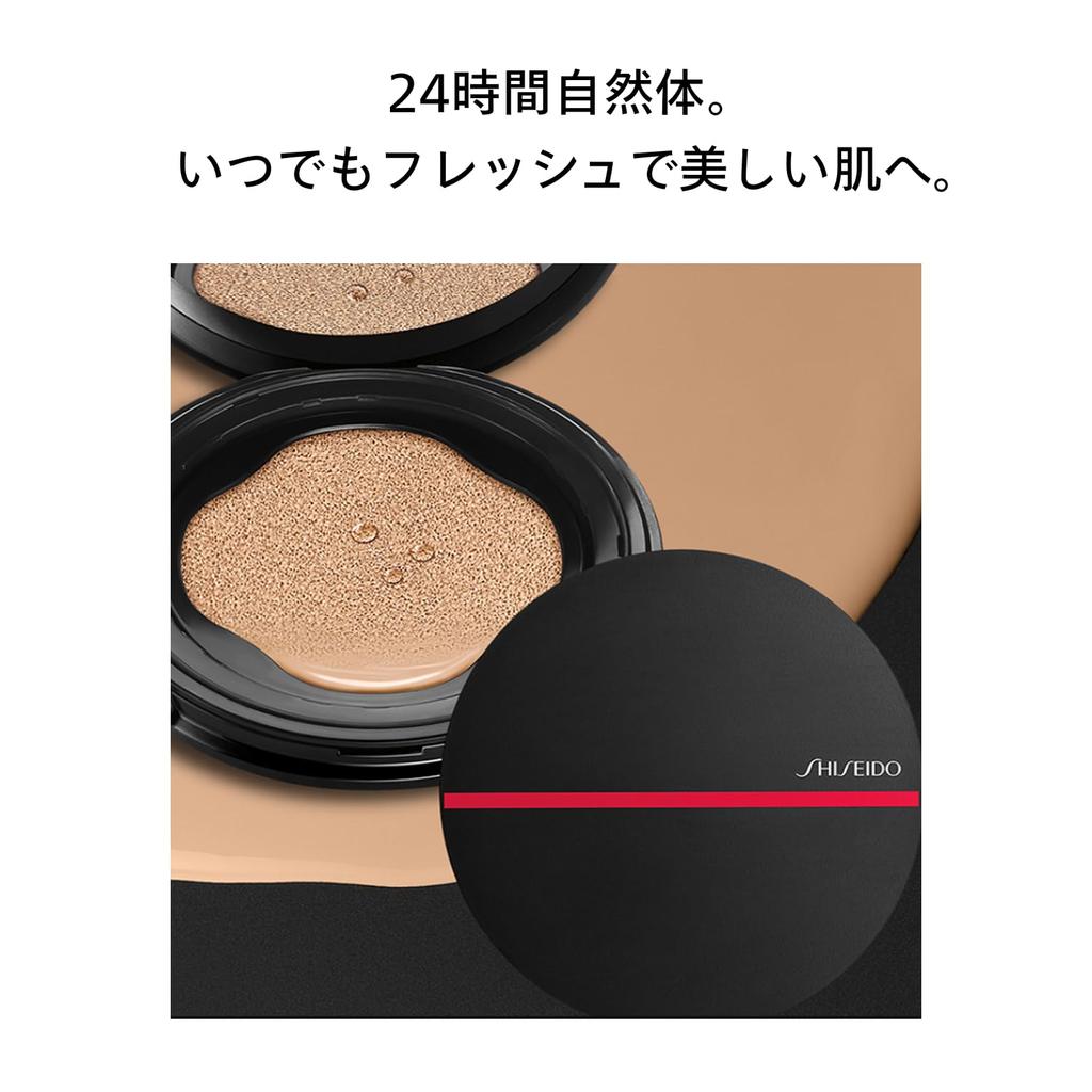 SHISEIDO Тональный кушон Synchro Skin Cushion Compact 210 Birch 13 г SPF35 Жидкая основа Выравнивает тон Придает полупрозрачность и стойкость Shiseido